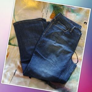 Faded Glory Jeans Curvy Boot Blue Denim Jean Size 18P waist 40" inseam 31" rise